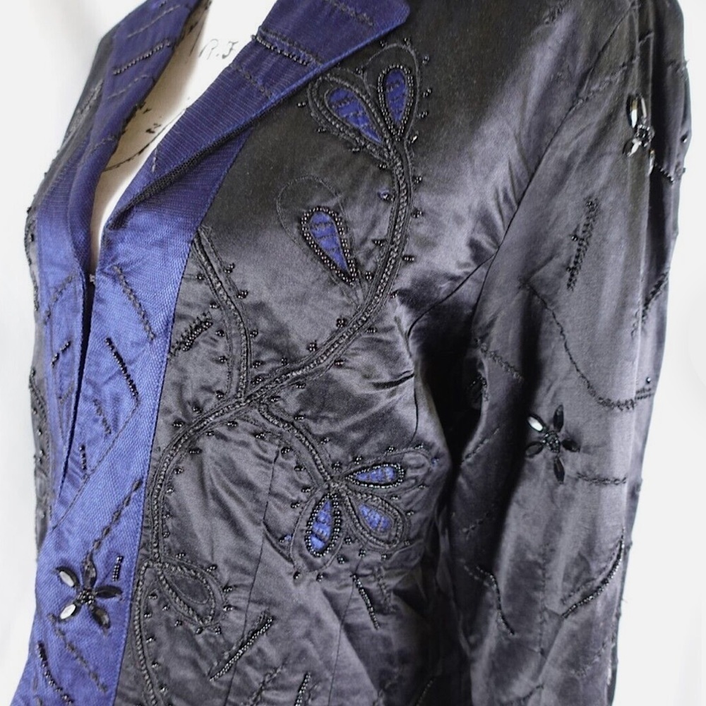 Chico’s Excitement Zira Silk & Linen Jacket 3 (16-18) L New - Picture 3 of 7